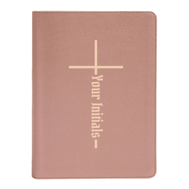 Personalized CSB She Reads Truth Community Study Bible Faux Leather Medium Print Size Rose Gold with FULL COVER Cross With Christian Cross Design | Shepherds Shelf - Shepherds Shelf