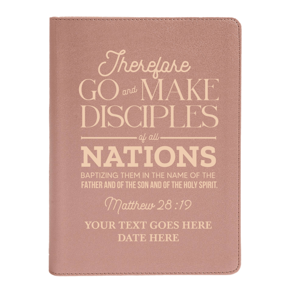 CSB She Reads Rose Gold Study Size Holy Bible Medium Print Size | Matthew 28:19