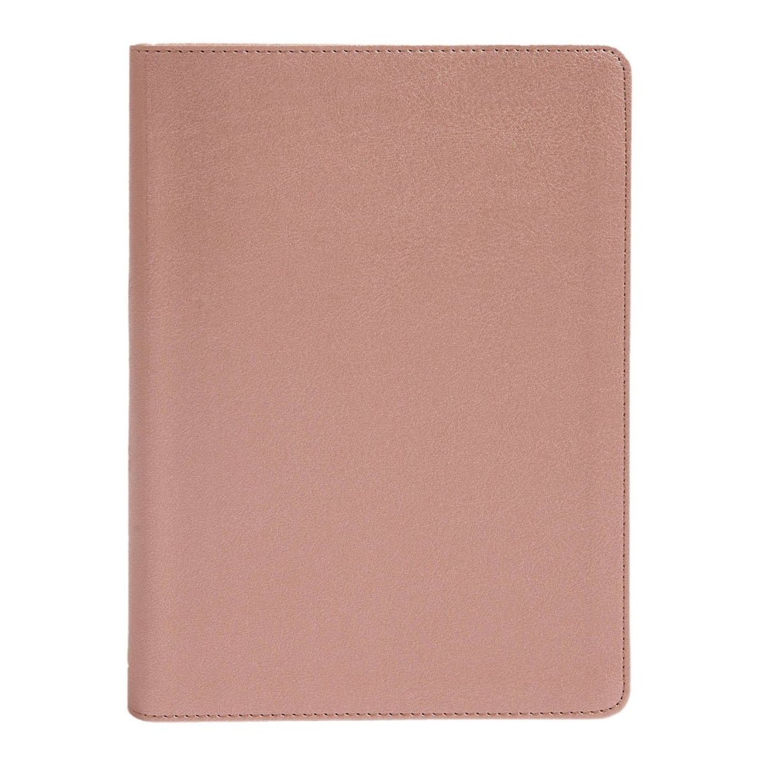 Personalized CSB She Reads Truth Community Study Bible Faux Leather Medium Print Size Rose Gold with FULL COVER Pen Stroke Cross Design | Shepherds Shelf - Shepherds Shelf