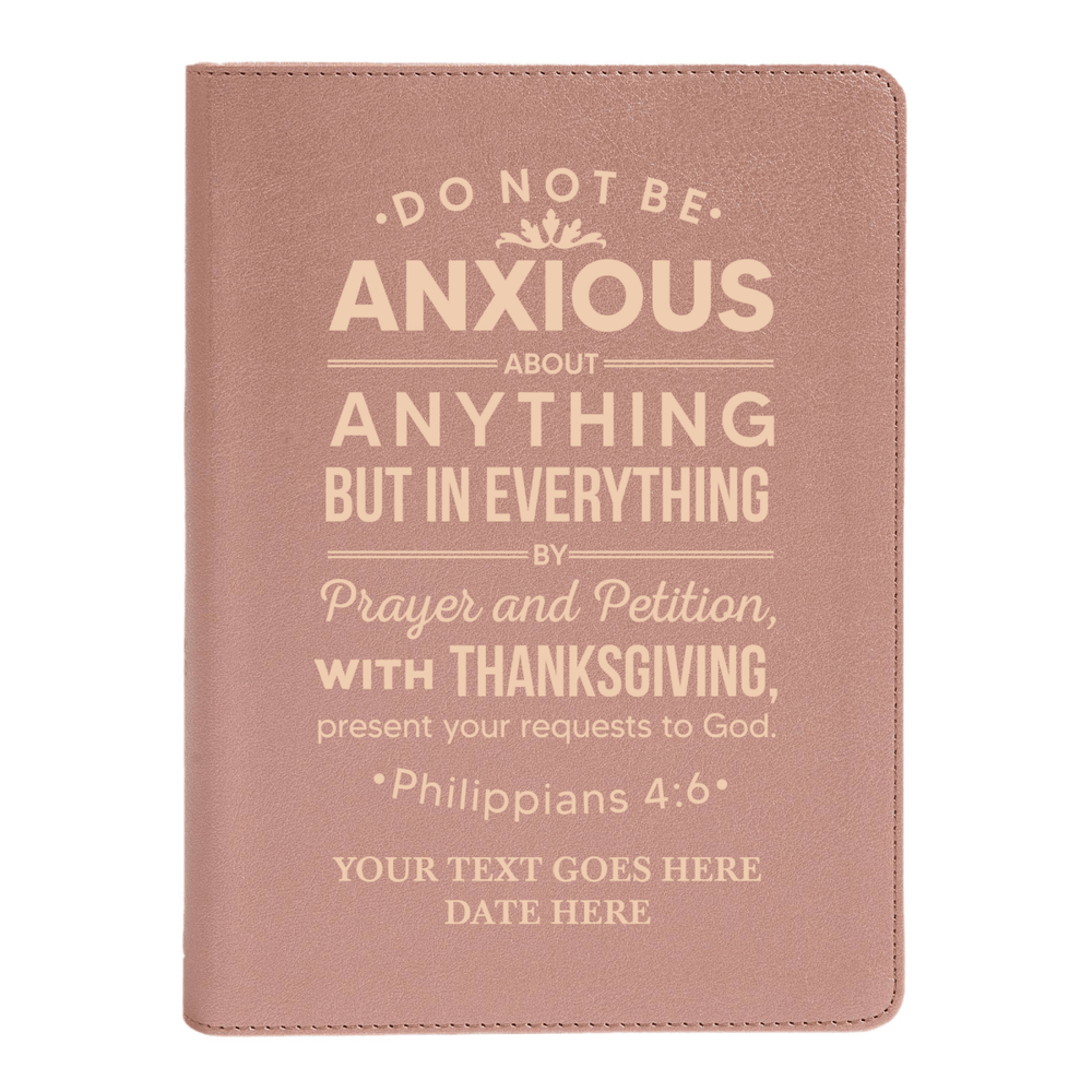 CSB She Reads Rose Gold Study Size Holy Bible Medium Print Size | Philippians 4:6