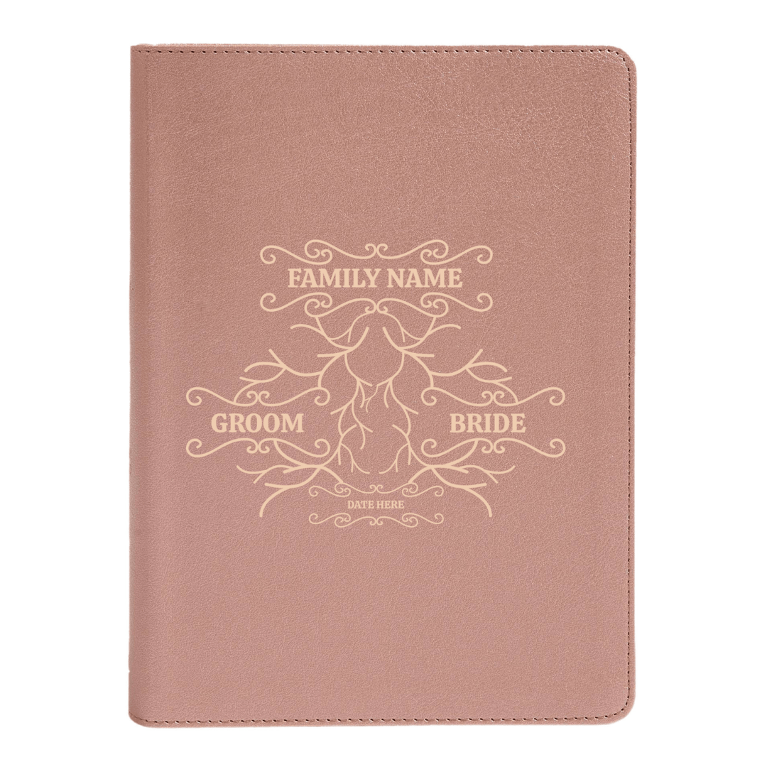 Personalized CSB She Reads Truth Community Study Bible Faux Leather Medium Print Size Rose Gold with FULL COVER Roots 1 Design | Shepherds Shelf - Shepherds Shelf