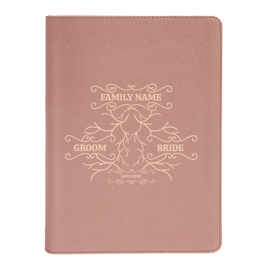 Personalized CSB She Reads Truth Community Study Bible Faux Leather Medium Print Size Rose Gold with FULL COVER Roots 1 Design | Shepherds Shelf - Shepherds Shelf