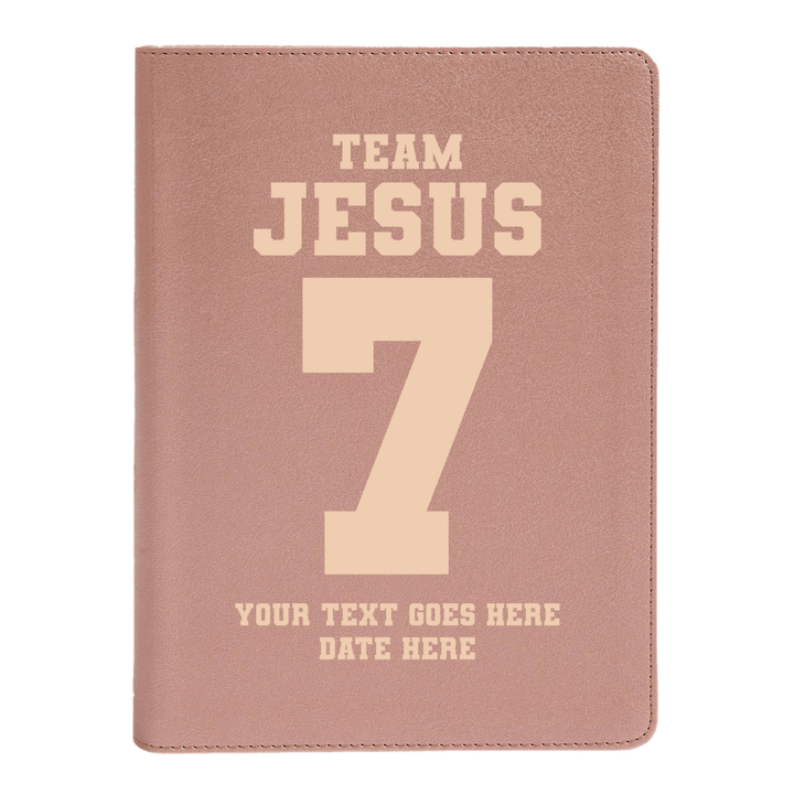 Personalized CSB She Reads Truth Community Study Bible Faux Leather Medium Print Size Rose Gold with FULL COVER Team Jesus Design | Shepherds Shelf - Shepherds Shelf