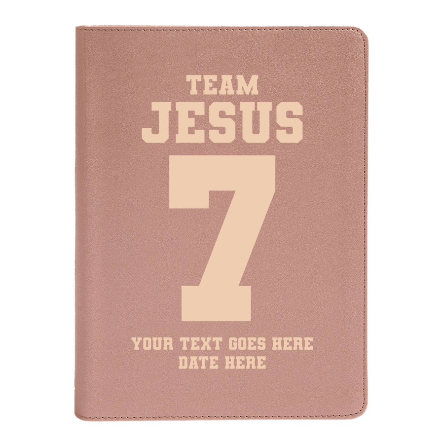 Personalized CSB She Reads Truth Community Study Bible Faux Leather Medium Print Size Rose Gold with FULL COVER Team Jesus Design | Shepherds Shelf - Shepherds Shelf