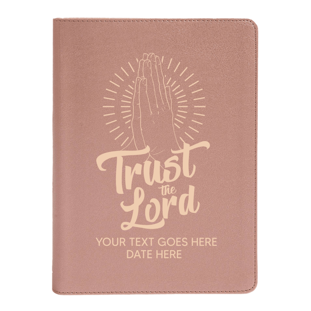 Personalized CSB She Reads Truth Community Study Bible Faux Leather Medium Print Size Rose Gold with FULL COVER Trust the Lord Design | Shepherds Shelf