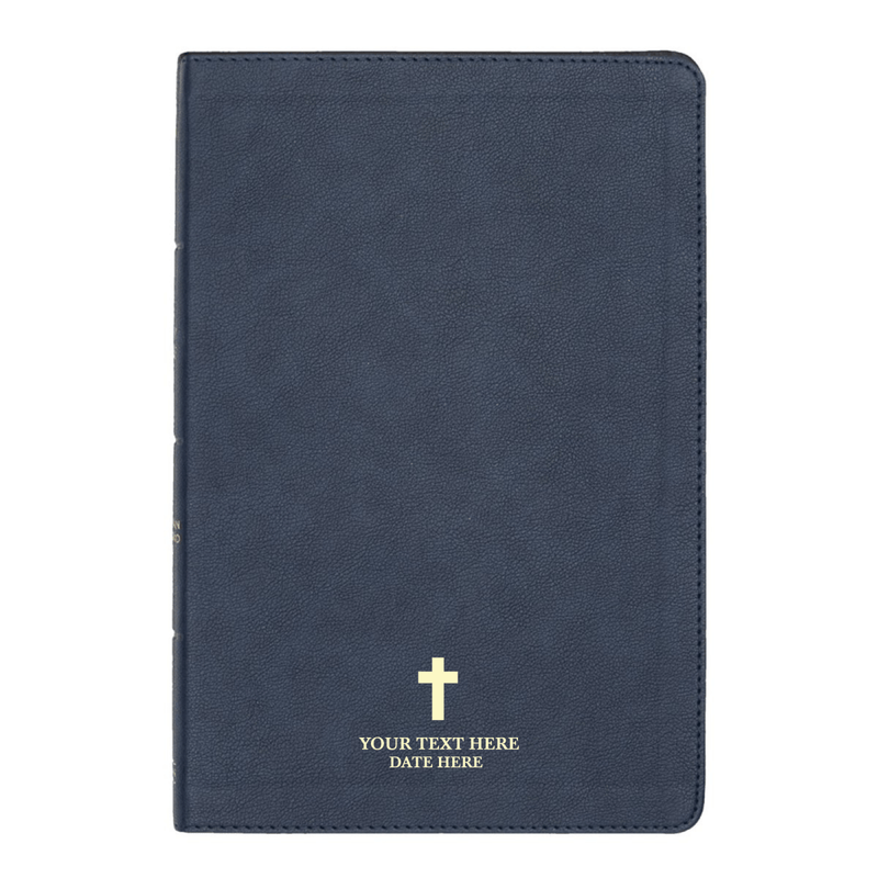 CSB Navy Blue Standard Size Holy Bible Large Print