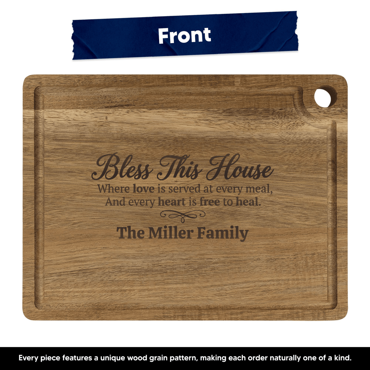 Personalized Cutting Board – Bless This House Cutting Board, Free to Heal - Shepherds Shelf