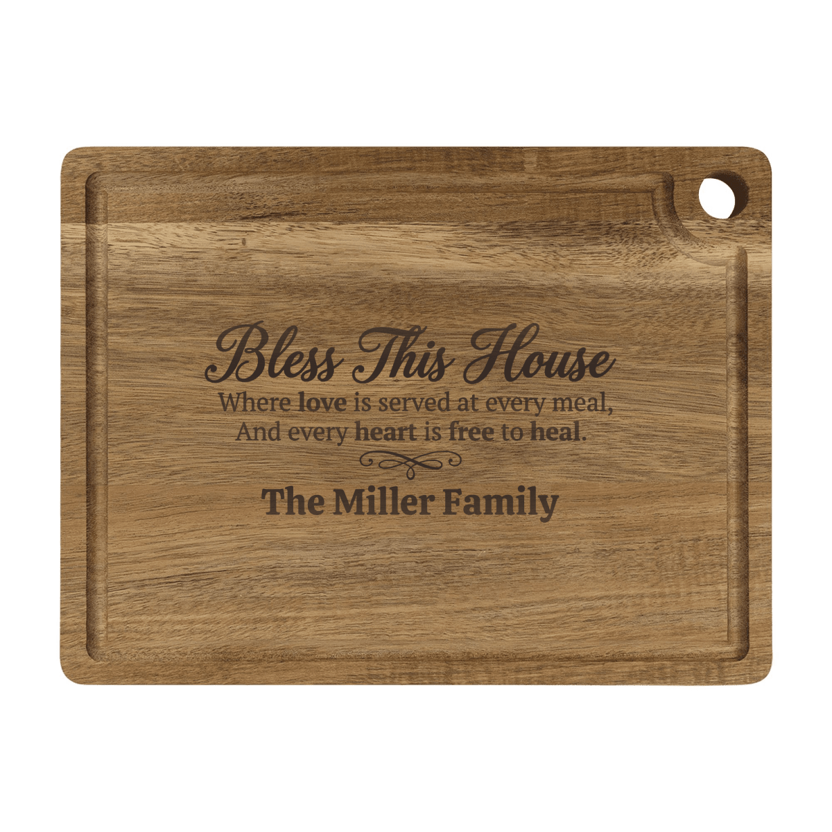 Personalized Cutting Board – Bless This House Cutting Board, Free to Heal - Shepherds Shelf