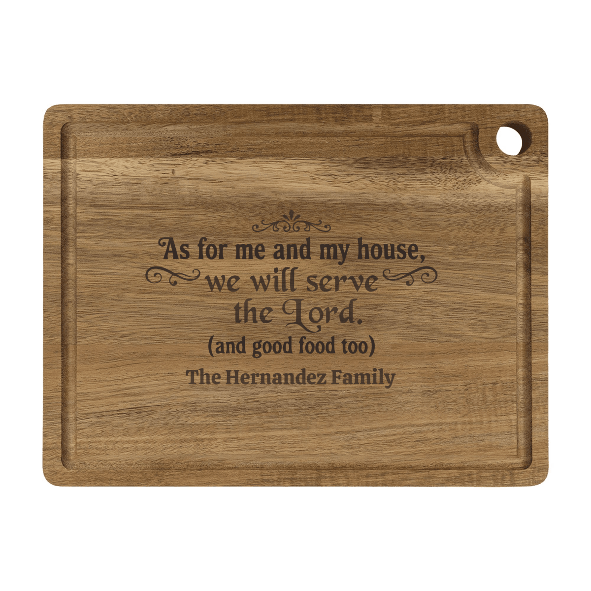 Personalized Cutting Board – Serve The Lord - Shepherds Shelf