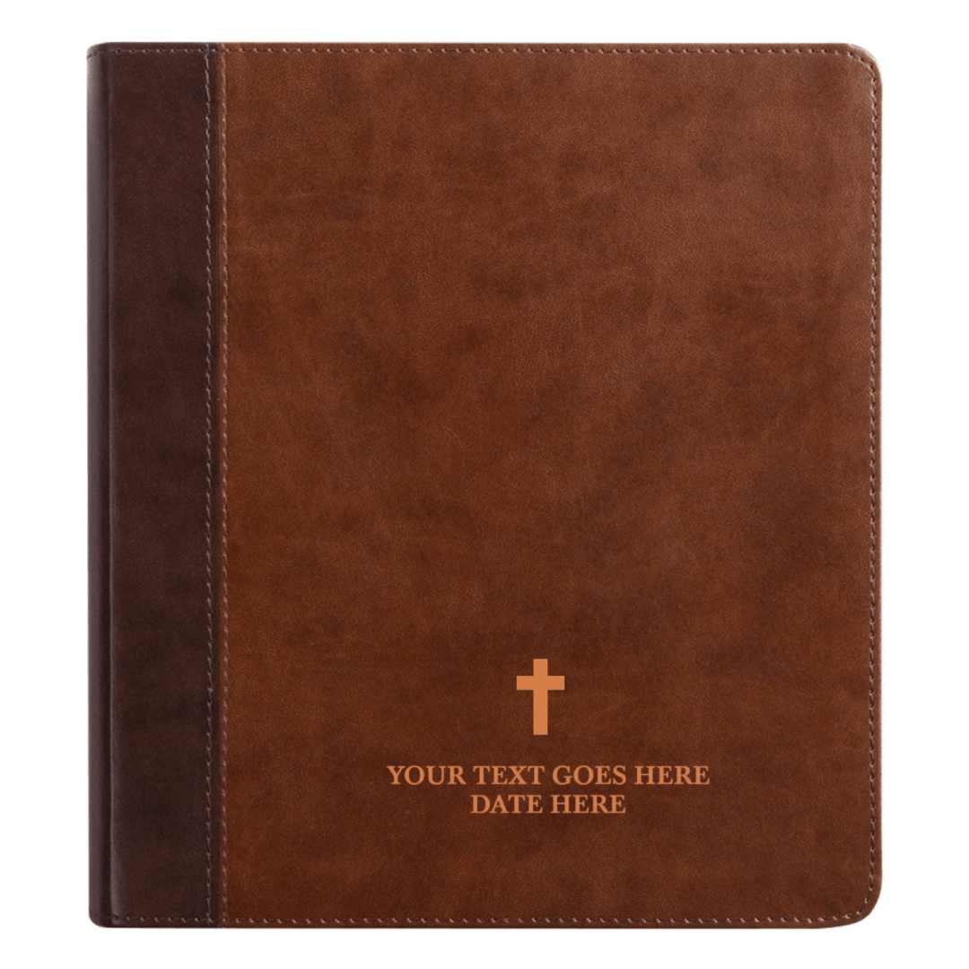 Personalized ESV Double Column Faux Leather Classic Study Bible Small Print | Shepherds Shelf - Shepherds Shelf