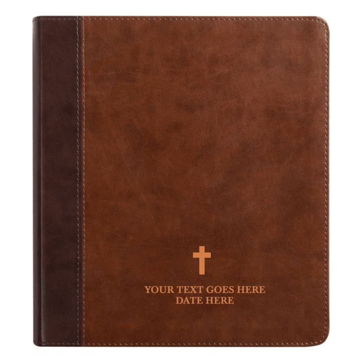 Personalized ESV Double Column Faux Leather Classic Study Bible Small Print | Shepherds Shelf - Shepherds Shelf