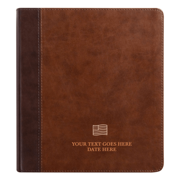 Personalized ESV Double Column Faux Leather Classic Study Bible Small Print | Shepherds Shelf - Shepherds Shelf