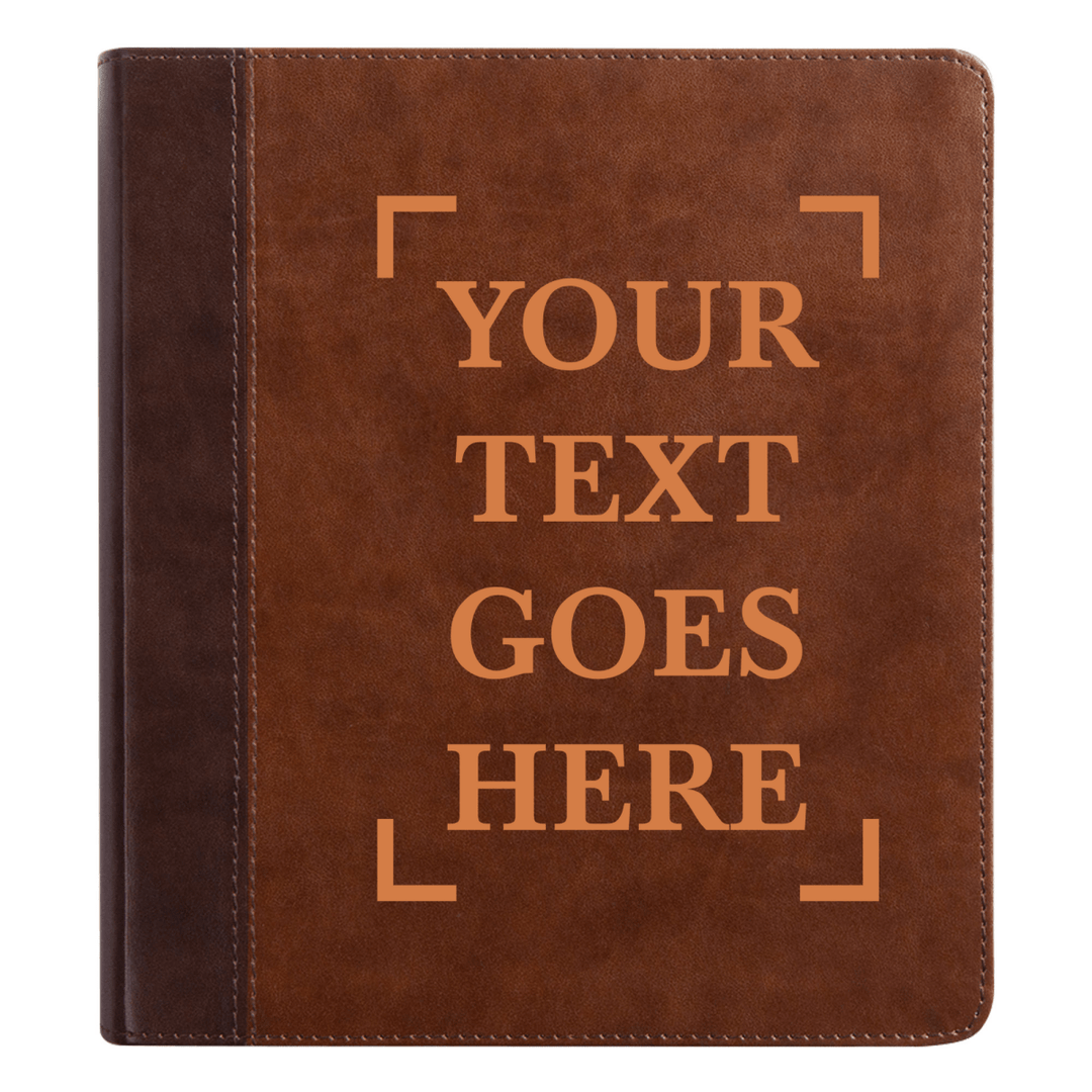 Personalized ESV Double Column Faux Leather Classic Study Bible Small Print with Full Cover Your Own Text Design and Name | Shepherds Shelf - Shepherds Shelf