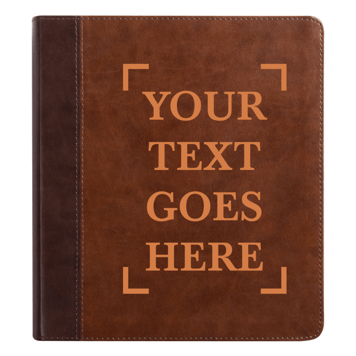 Personalized ESV Double Column Faux Leather Classic Study Bible Small Print with Full Cover Your Own Text Design and Name | Shepherds Shelf - Shepherds Shelf