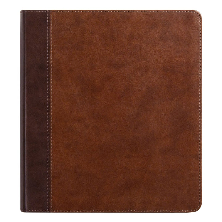 Personalized ESV Double Column Faux Leather Classic Study Bible Small Print with Full Cover Your Own Text Design and Name | Shepherds Shelf - Shepherds Shelf