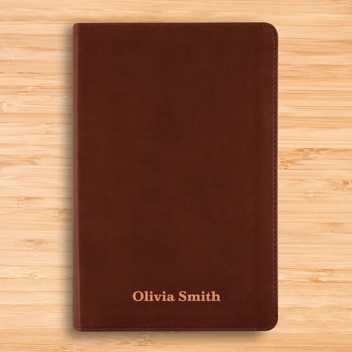 Personalized ESV Student Study Holy Bible with Custom Name in Light Brown Christian English Standard Version Bible Gift for Religious Celebrations | Shepherds Shelf - Shepherds Shelf