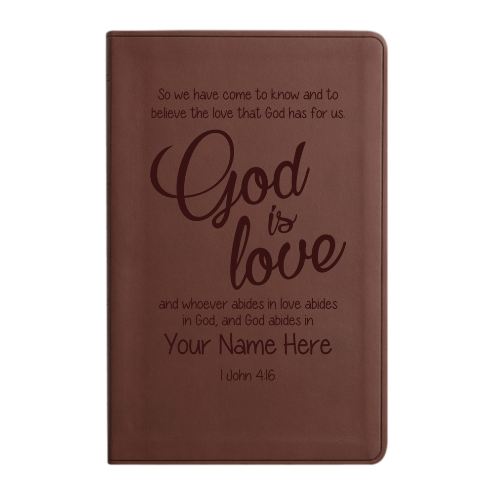 ESV Brown Standard Size Holy Bible Large Print | 1 John 4:16