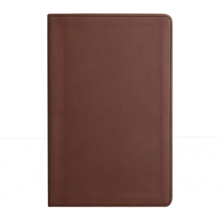 Personalized ESV Thinline Bible Large Print Faux Leather Holy Bible with 1 Peter 5:7 Scripture Design Brown | Shepherds Shelf - Shepherds Shelf