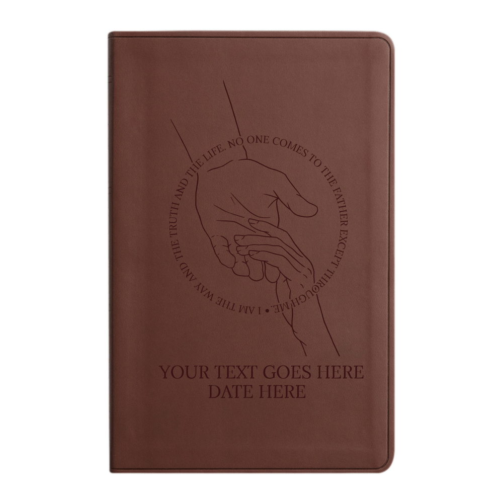 ESV Brown Standard Size Holy Bible Large Print | Helping Hand