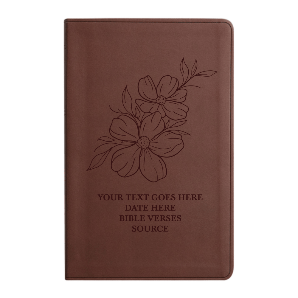 ESV Brown Standard Size Holy Bible Large Print | Jasmine