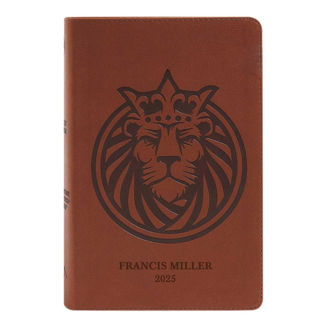Personalized Faux Leather CSB Kids Bible, Lion Head Leather Touch | Shepherds Shelf - Shepherds Shelf