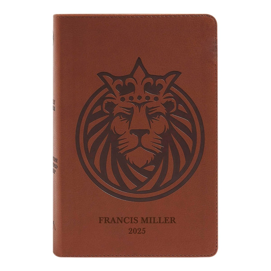 Personalized Faux Leather CSB Kids Bible, Lion Head Leather Touch | Shepherds Shelf - Shepherds Shelf