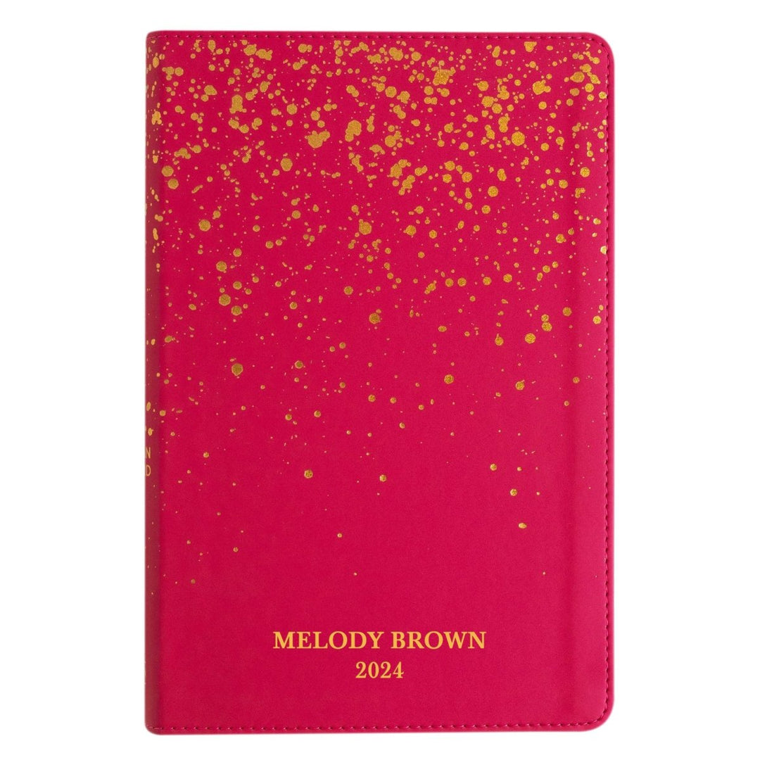 Personalized Faux Leather CSB Kids Bible, Pink Leather Touch | Shepherds Shelf - Shepherds Shelf