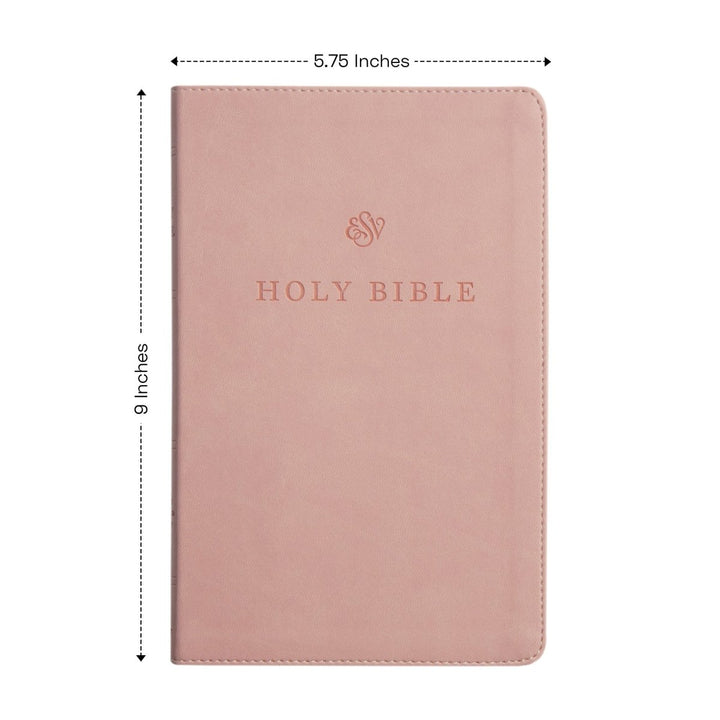 Personalized Faux Leather ESV Premium Church Bible, Pink | Shepherds Shelf - Shepherds Shelf