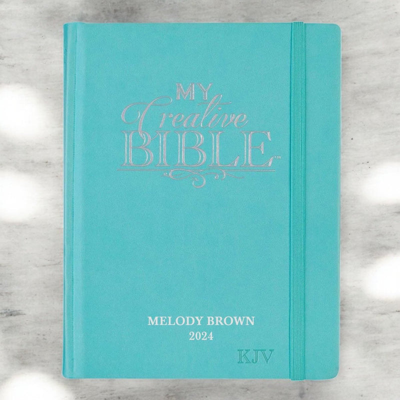 KJV Teal Study Size Holy Bible Medium Print
