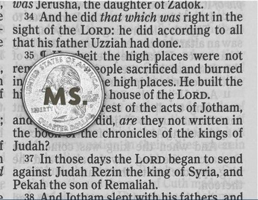 Print sample for this Bible