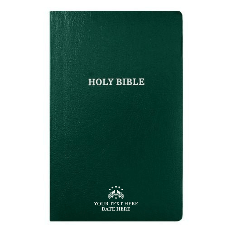 KJV Green Standard Size Holy Bible Small Print