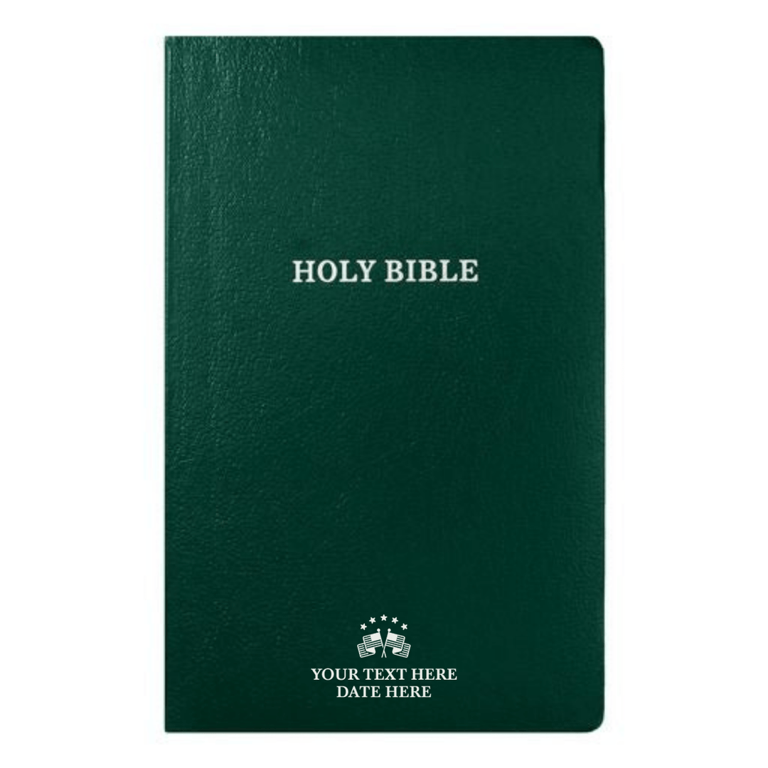 Personalized Green Custom KJV Bible | Shepherds Shelf - Shepherds Shelf