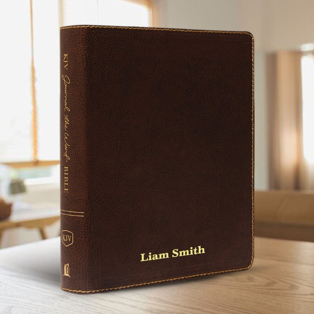 Personalized KJV Holy Bible Bonded Leather Note Taking Bible King James Version Bible Custom with Name, Date or Text Gift for Christian & Religious Celebrations | Shepherds Shelf - Shepherds Shelf