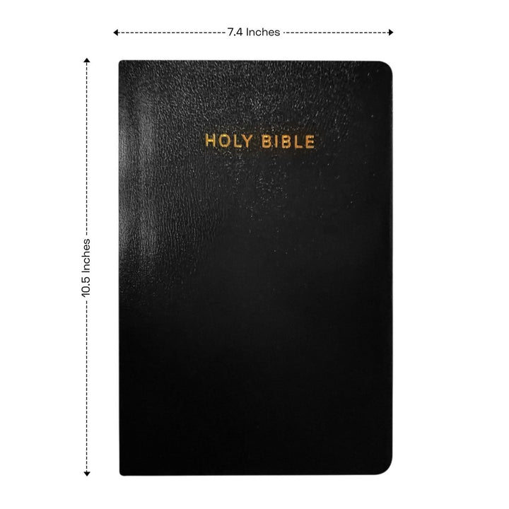 Personalized KJV Holy Bible Bonded Leather Reference Bible Large Print Christian King James Version Bible Custom with Name, Date or Text Gift for Christian & Religious Celebrations | Shepherds Shelf - Shepherds Shelf