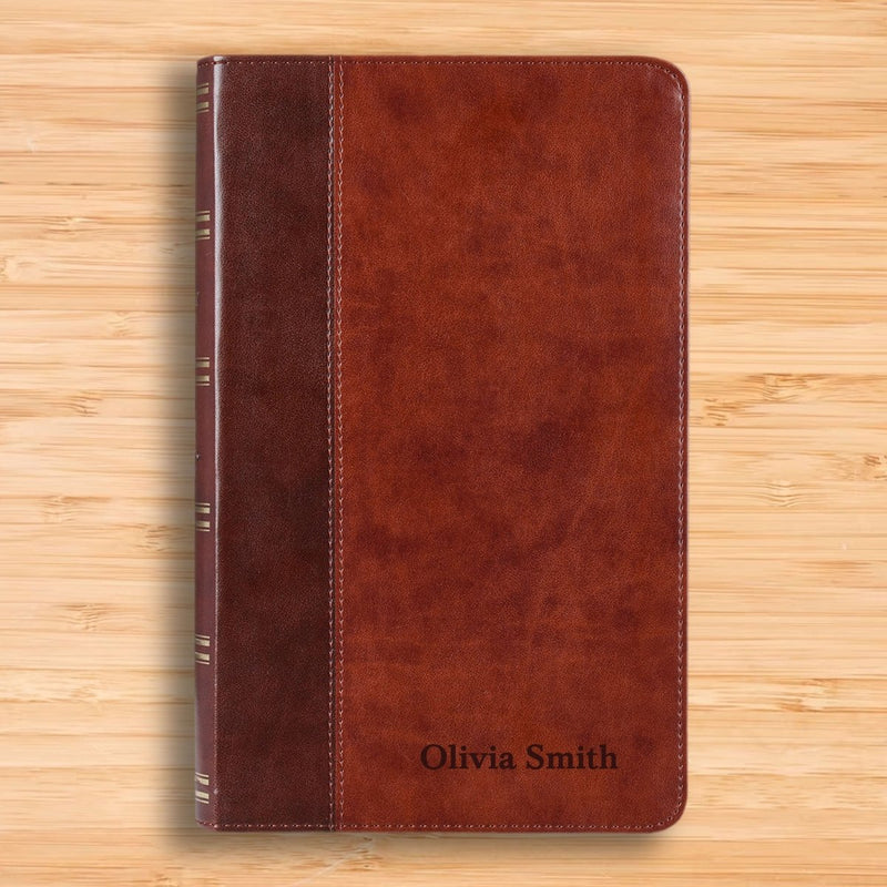 KJV Brown Standard Size Premium Holy Bible Large Print
