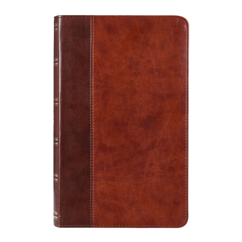 KJV Brown Standard Size Premium Holy Bible Large Print