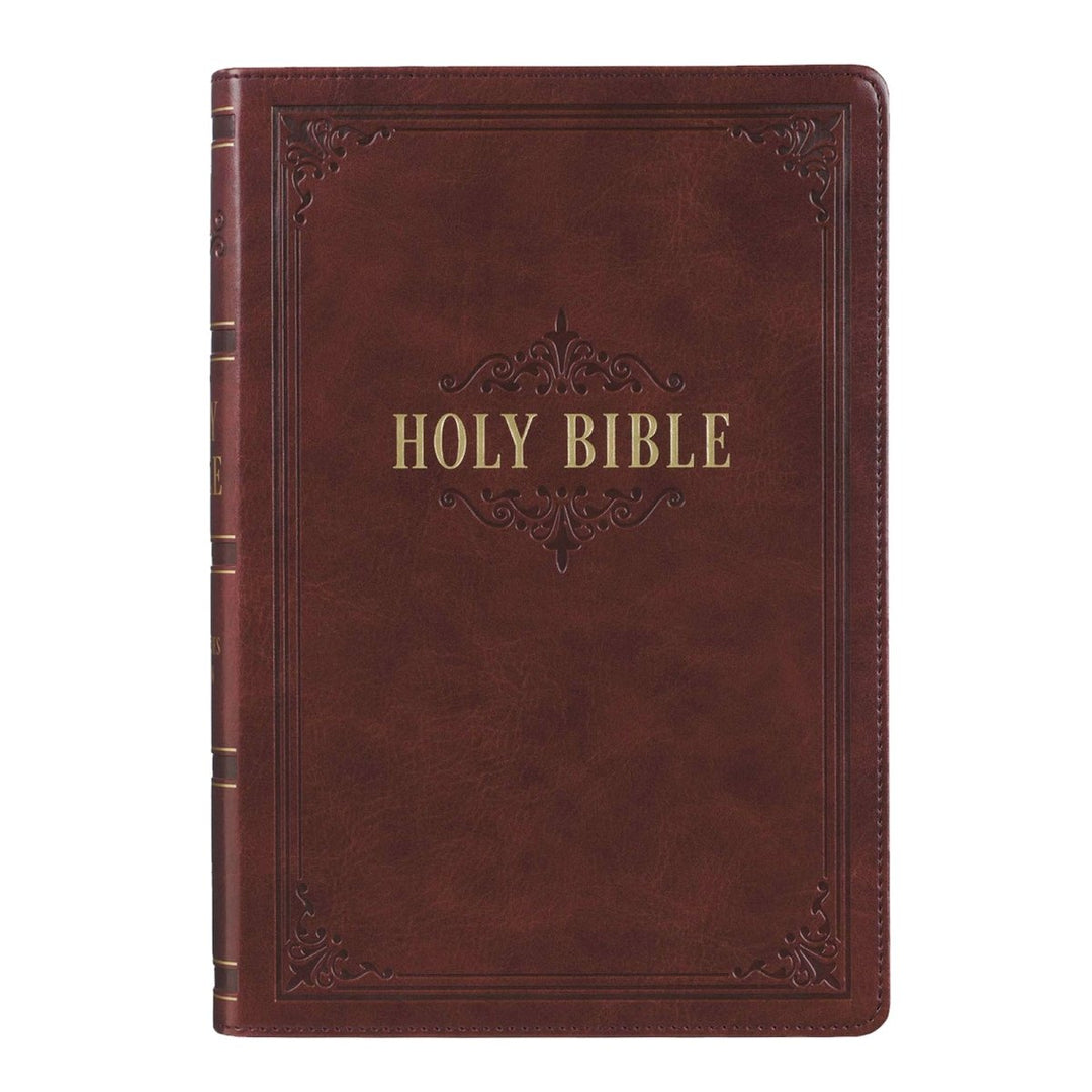 Personalized KJV Holy Bible Faux Leather Large Bible with Index Tabs Giant Print King James Version Bible Custom with Name, Date or Text Gift for Christian & Religious Celebrations | Shepherds Shelf - Shepherds Shelf