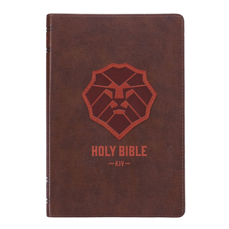 KJV Brown Standard Kids Holy Bible Large Print | Lion