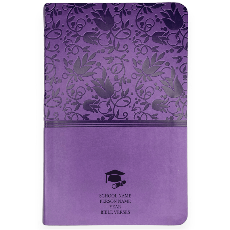 KJV Purple Standard Size Holy Bible Large Print with Index Tabs