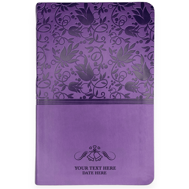 Personalized KJV Reference Holy Bible Purple Faux Leather Large Print Size with Index Tabs | Shepherds Shelf - Shepherds Shelf