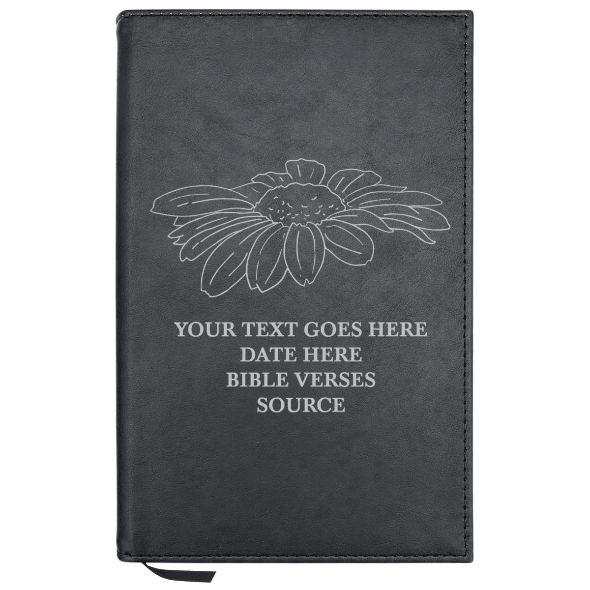Personalized Leatherette Journal Notebook | Daisy - Shepherds Shelf