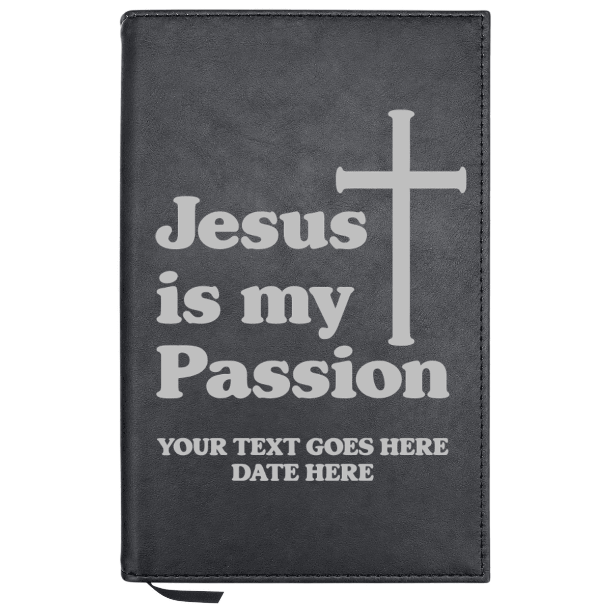 Personalized Leatherette Journal Notebook | Jesus is my Passion - Shepherds Shelf