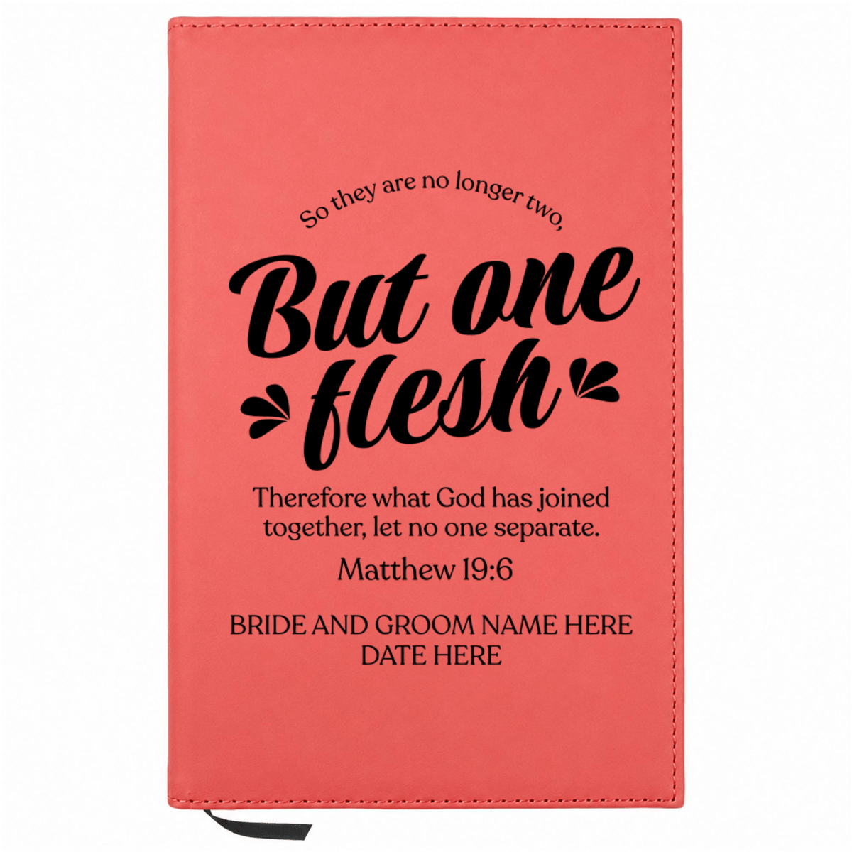 Personalized Leatherette Journal Notebook | Wedding Collection - Shepherds Shelf