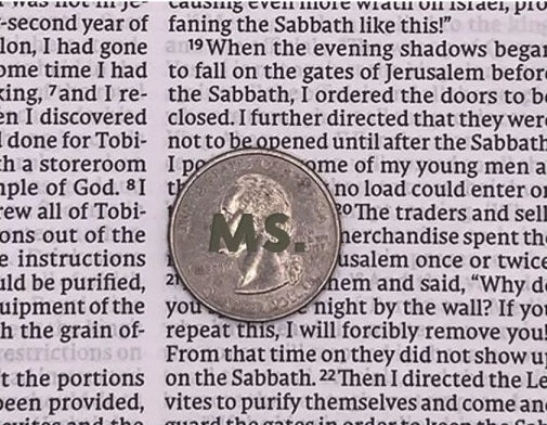 Print sample for this Bible