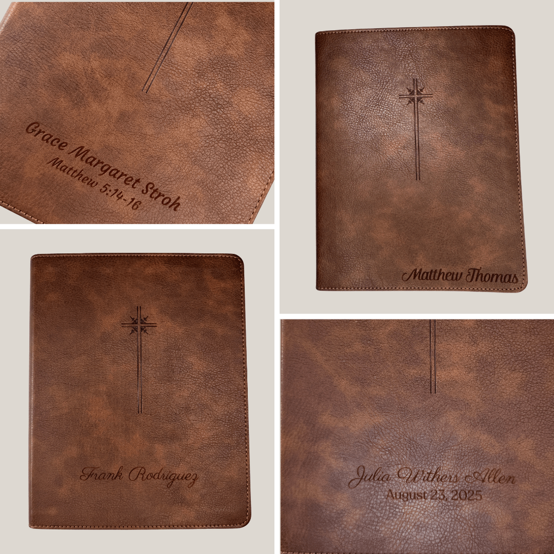 Personalized NIV Holy Bible Faux Leather Note Taking Bible Medium Print New International Version Bible Custom with Name, Date or Text Gift for Christian & Religious Celebrations | Shepherds Shelf - Shepherds Shelf