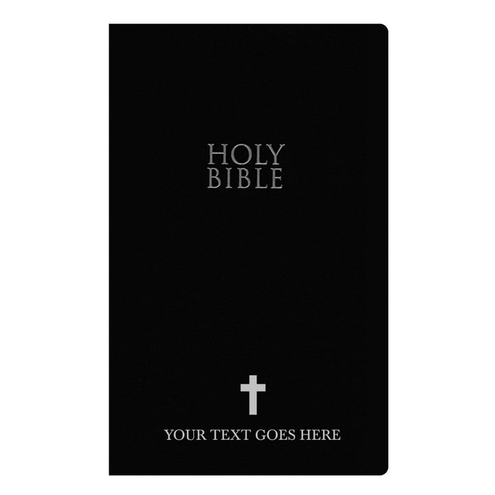 Personalized NIV International Version Faux Leather Bible | Black - Shepherds Shelf