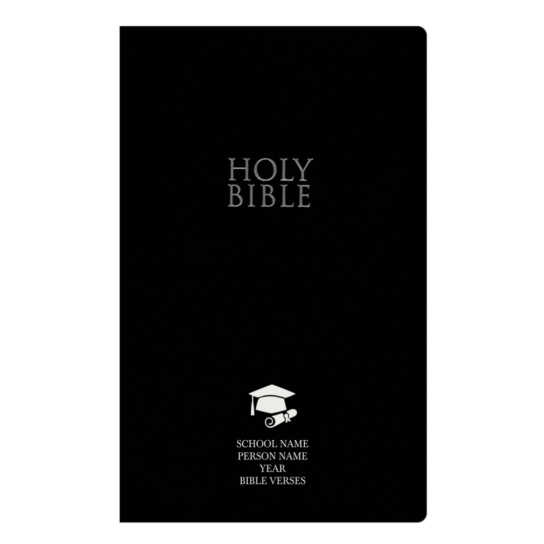 Personalized NIV International Version Faux Leather Bible | Black - Shepherds Shelf