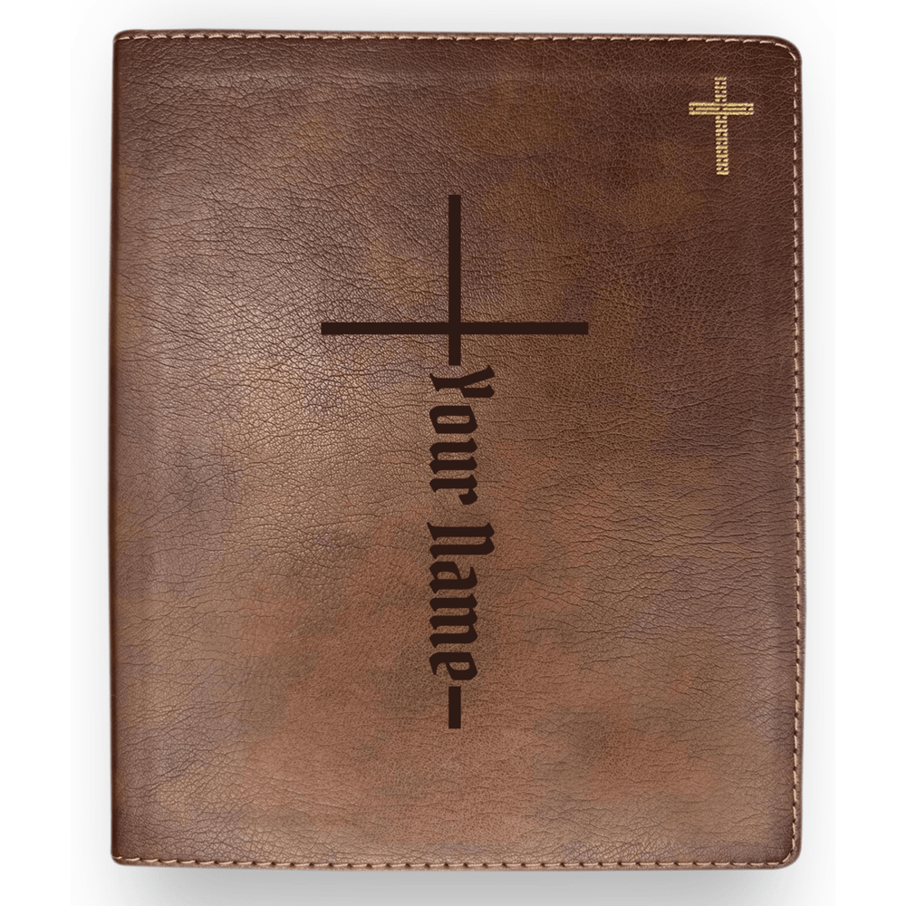 Personalized NIV Journaling Bible With Christian Cross Full Cover | Shepherds Shelf