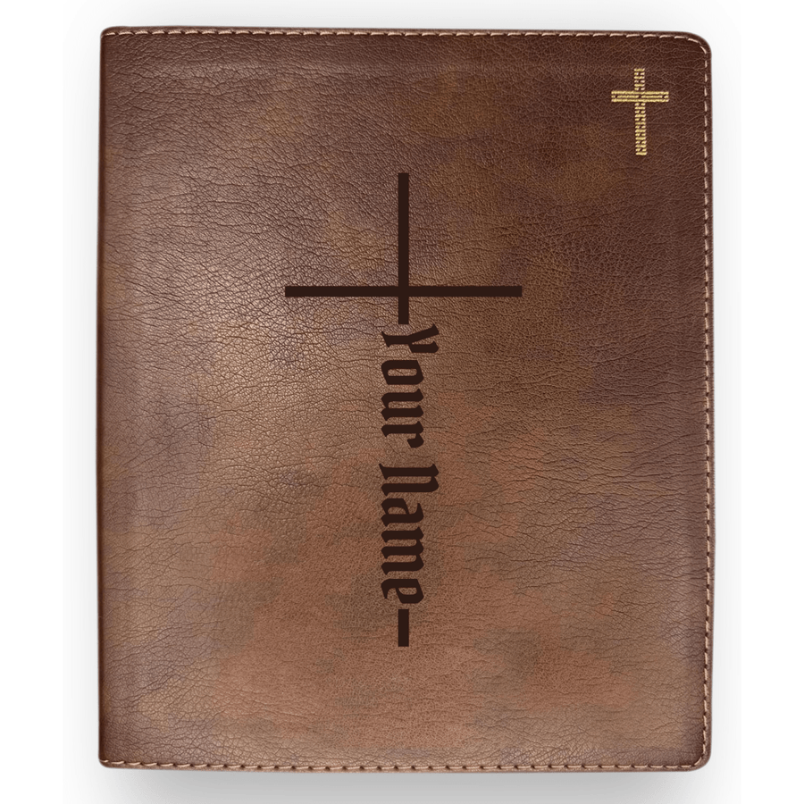 Personalized NIV Journaling Bible With Christian Cross Full Cover | Shepherds Shelf - Shepherds Shelf