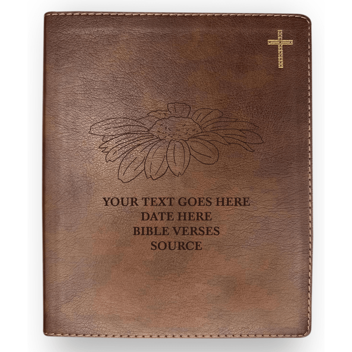 Personalized NIV Journaling Bible With Daisy Full Cover | Shepherds Shelf - Shepherds Shelf